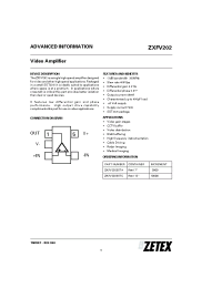 Datasheet ZXFV202 manufacturer Zetex